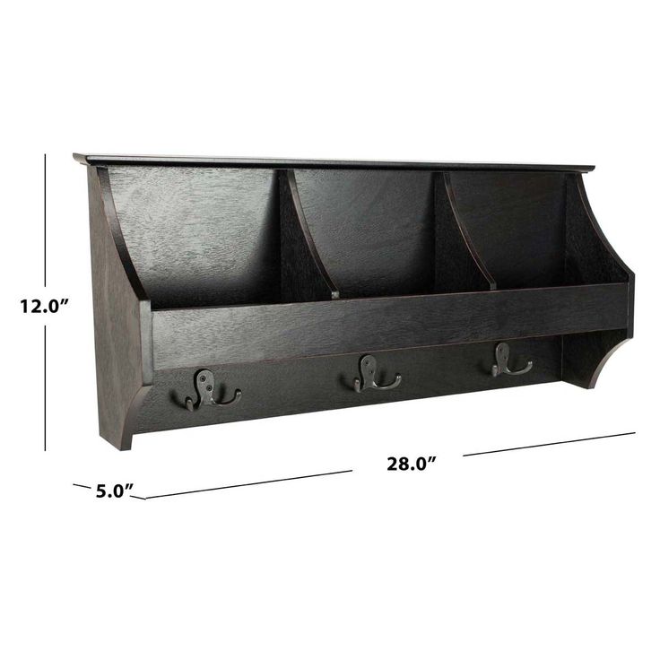 Safavieh Darcey Hanging Storage Wall Rack (Black)