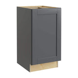 Home Decorators Collection Washington 21 in. W x 24 in. D x 34.5 in. H Assembled Plywood Base Kitchen Cabinet in Onyx with Soft Close Door LH