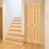 18 in. x 96 in. 6-Panel Pine Unfinished Solid Core Interior Door Slab - Super Arbor