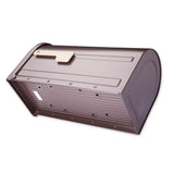 Mapleton Post Mount Mailbox Rubbed Bronze with Premium Champagne Flag - Super Arbor