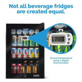 NewAir 90-Can Capacity (2.2-cu ft) Residential Black Built-In/Freestanding Beverage Center