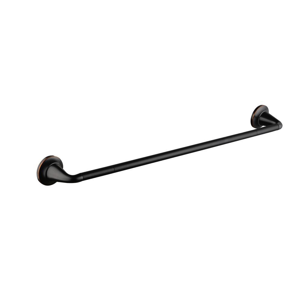 Constructor 3-Piece Bath Hardware Set with Expandable Towel Bar, Towel Ring, and Toilet Paper Holder in Bronze - Super Arbor