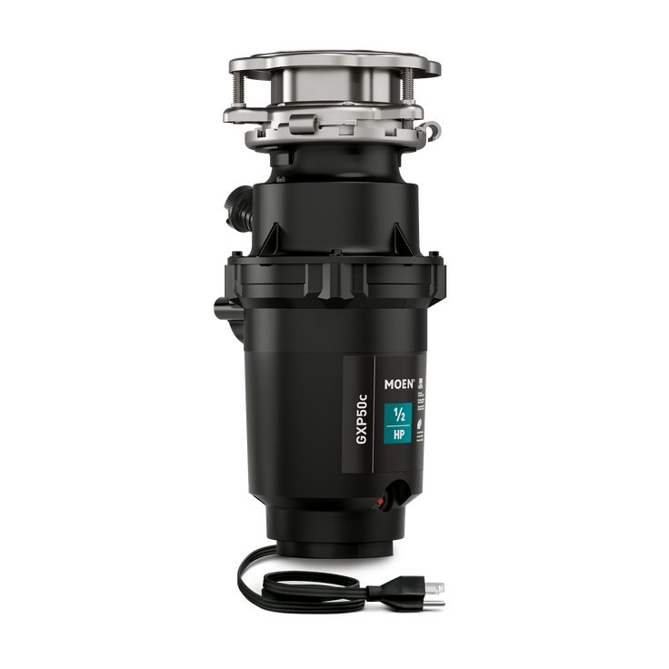 MOEN Prep Series 1/2 HP Continuous Feed Garbage Disposal including Stainless Drain Stopper