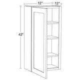 Home Decorators Collection Newport 12 in. W x 12 in. D x 42 in. H Assembled Plywood Wall Kitchen Cabinet in Cinnamon with Soft Close