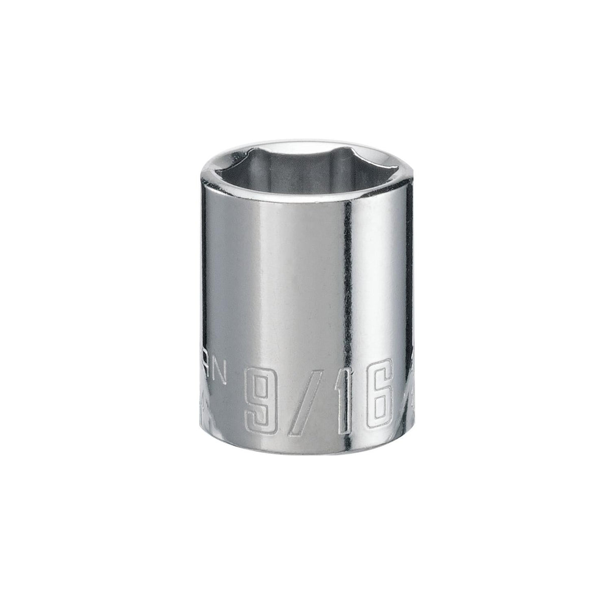 Craftsman 9/16 in. SAE 6 Point Shallow Socket - Polished Chrome