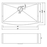 All-in-One Matte Black Finished Stainless Steel 30 in. x 20 in. Farmhouse Apron Mount Kitchen Sink with Pull-down Faucet
