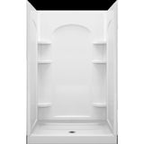 Ensemble 48 in. x 34 in. Single Threshold Shower Floor in White - Super Arbor