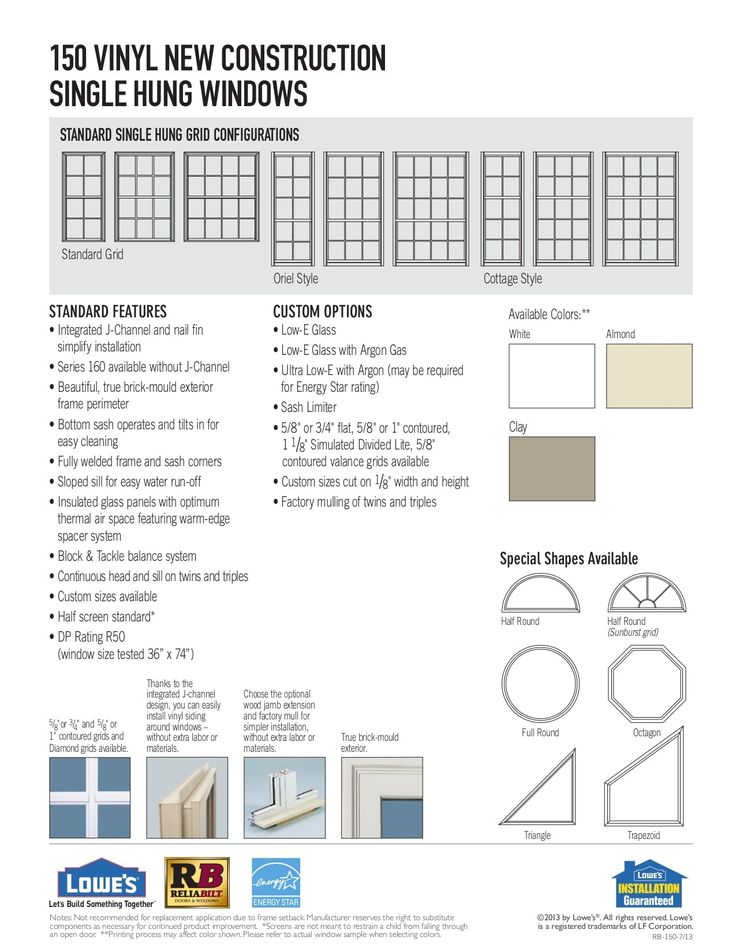 RELIABILT 150 Series New Construction 35-1/2-in x 71-1/2-in x 3-1/4-in Jamb White Vinyl Dual-pane Single Hung Window Half Screen Included