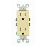 Decora 15 Amp Tamper-Resistant Duplex Outlet, Light Almond (10-Pack) - Super Arbor