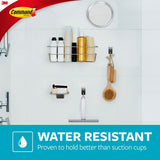 Satin Nickel Wall and Cabinet Organizer (1-Organizer) (4-Water Resistant Strips) - Super Arbor
