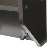 Collette 23 in. W Wall Cubby Shelf in Espresso - Super Arbor