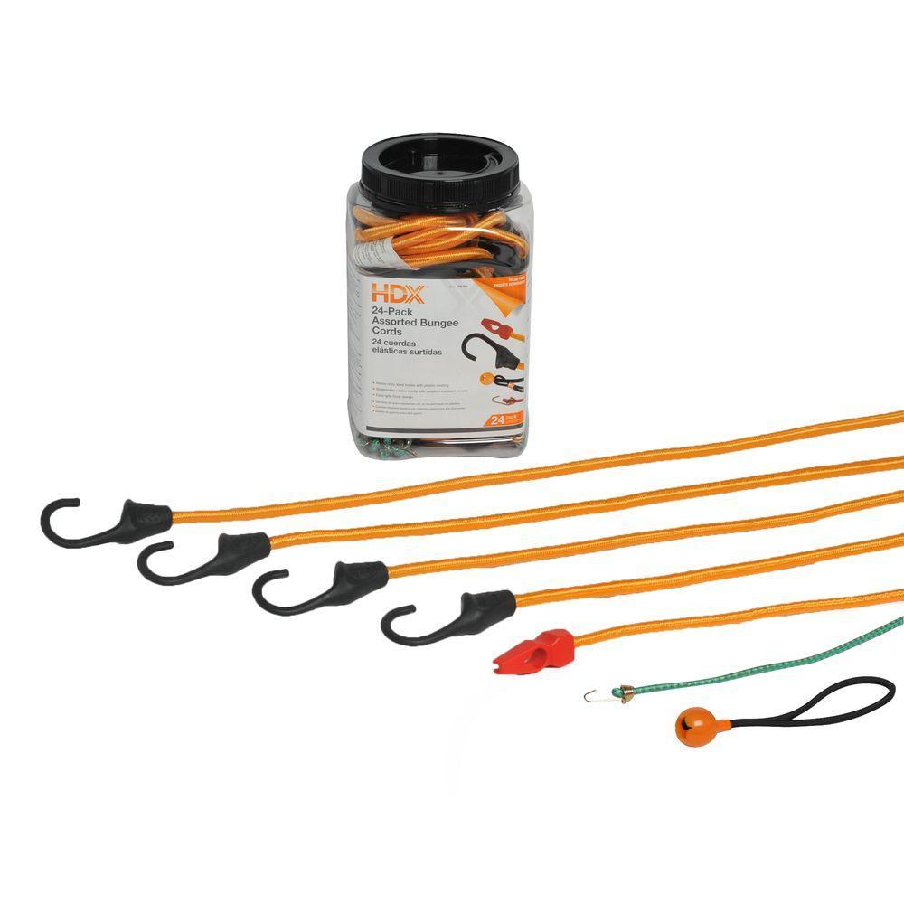 24-Piece Superstrong Bungee Cord Assortment - Super Arbor