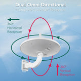 UFO 720 Dual-Omni Reception Outdoor HDTV Antenna with Smartpass Includes Pole Mount - Super Arbor