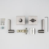 Prestige Spyglass Satin Nickel Bed/Bath Door Lever - Super Arbor
