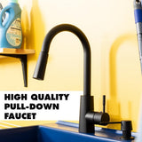 Complete 22.875 in. x 23.5 in. Blue 19 gal. Utility Sink Set with Black Metal Hybrid Faucet and Soap Dispenser - Super Arbor