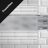 Everly 60 in. x 59-1/4 in. Mod Semi-Frameless Sliding Bathtub Door in Matte Black and 1/4 in. (6mm) Transition Glass - Super Arbor