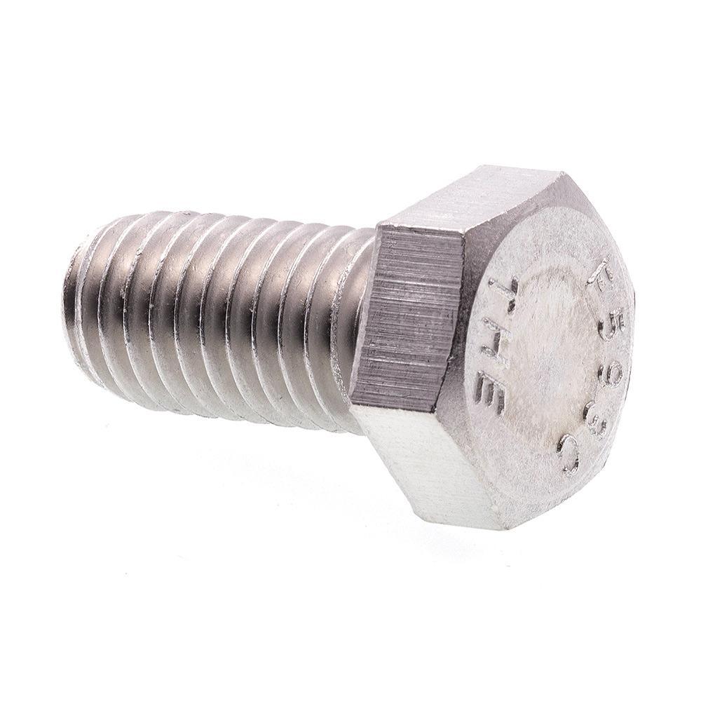 1/2 in.-13 x 1 in. Grade 304 Stainless Steel Hex Bolts (25-Pack) - Super Arbor