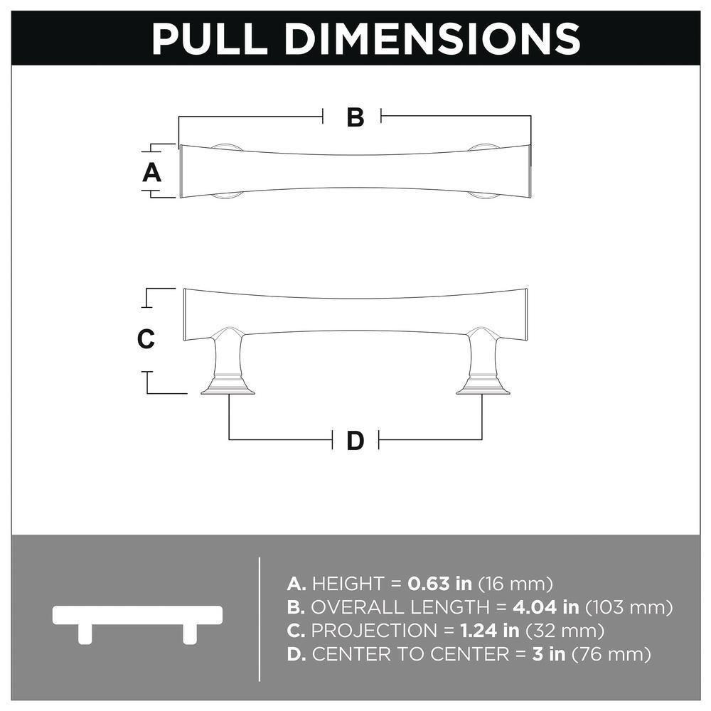 Drum 3 in. (76mm) Matte Black Drawer Pull - Super Arbor