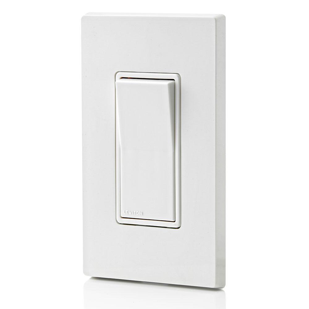 Decora 15 Amp Single-Pole AC Quiet Switch, 4-Pack, White - Super Arbor