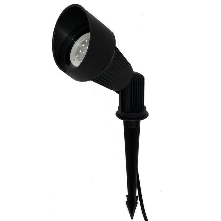 Low Voltage Black Outdoor Landscape Directional Fiberglass Bullet Spot Light