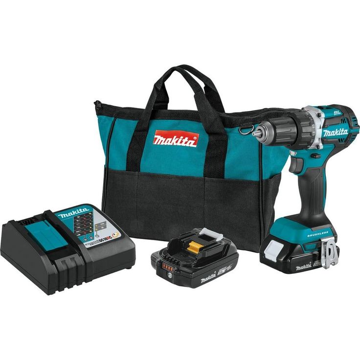 18-Volt LXT Lithium-Ion Compact Brushless Cordless 1/2 in. Driver-Drill Kit w/ (2) Batteries (2.0Ah), Charger, Hard Case