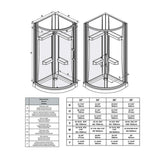 Maia 32 in. x 72.80 in. Semi-Frameless Sliding Shower Door in Chrome with 32 in. x 32 in. Base in White - Super Arbor