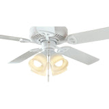 Gazelle 4-Light LED Matte White Universal Ceiling Fan Light Kit
