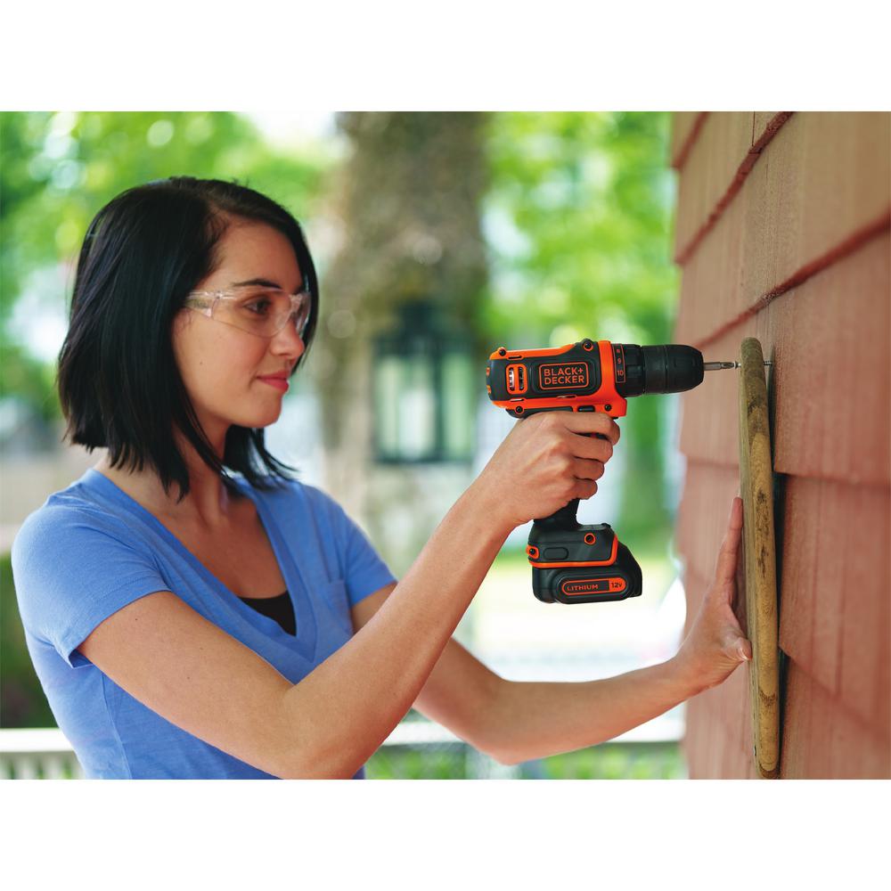 12-Volt MAX Lithium-Ion Cordless 3/8 in. Drill with Battery 1.5Ah and Charger - Super Arbor
