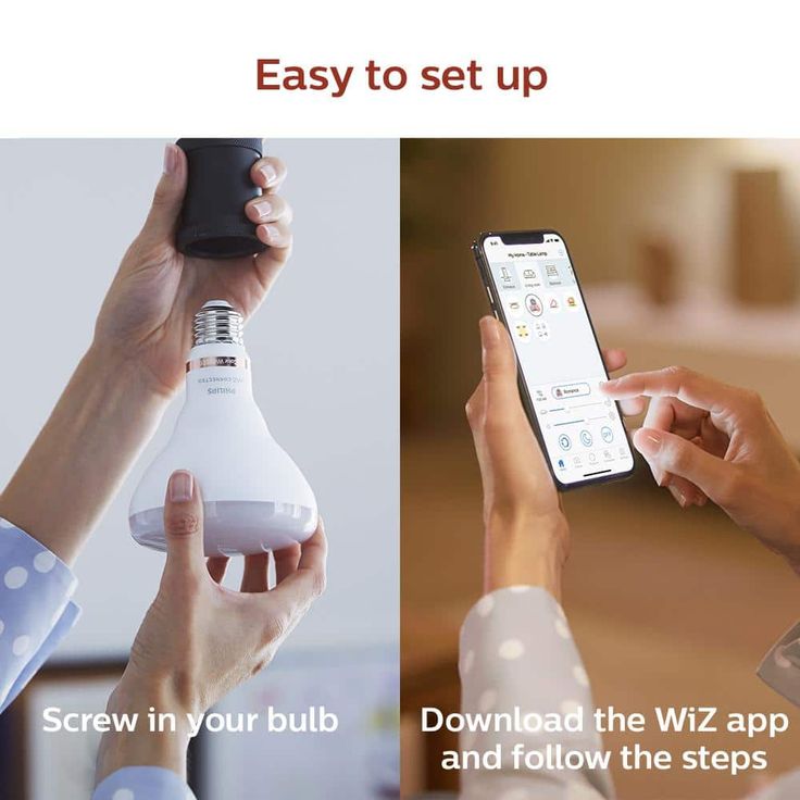 Philips Soft White BR30 LED 65-Watt Equivalent Dimmable Smart Wi-Fi Wiz Connected Wireless Light Bulb (2-Pack)