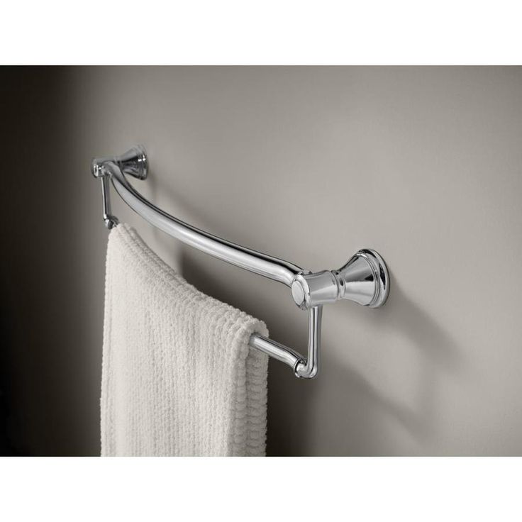 Delta  Traditional 24-in Polished Chrome Wall Mount Grab Bar