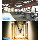 60W/45W LED Garage Lights, TSV 4/3 LED Heads Foldable Trilright Garage Ceiling Lighting 3200LM 6500K White LED Shop Light, Deformable LED Garage Ceiling Lighting Bulbs Workshop Light for Workbench