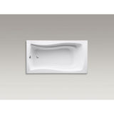 Mariposa 5.5 ft. Reversible Drain Drop-In Acrylic Soaking Tub in White - Super Arbor