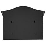 Saratoga Black Wall-Mount Lockable Mailbox - Super Arbor