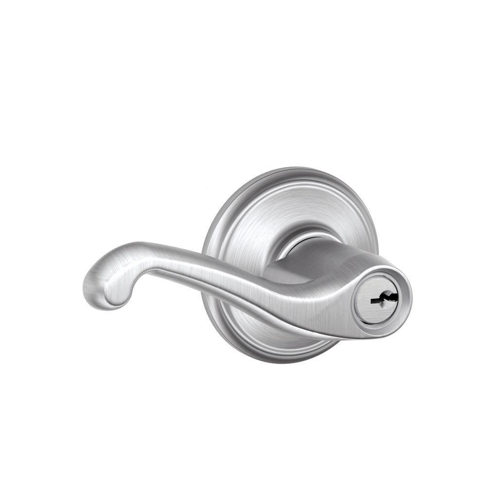 Flair Aged Bronze Keyed Entry Door Lever - Super Arbor