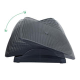 Black Adjustable Height Ergonomic Foot Rest - Super Arbor