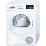 Bosch 300 4-cu ft Stackable Ventless Electric Dryer (White)