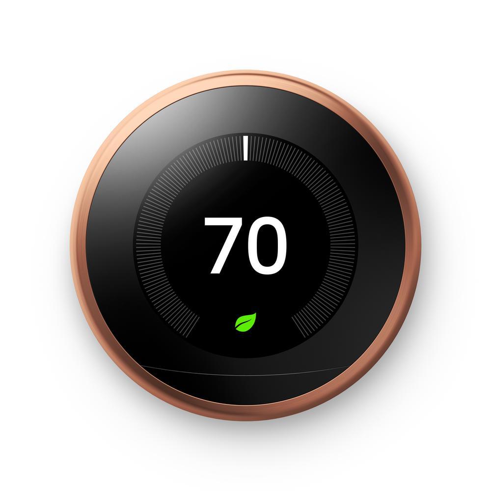 Nest Learning Thermostat 3rd Gen in Mirror Black 10-pack - Super Arbor