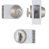 Brandywine Stainless Steel House Pack with 2 Entry, 2 Single Cylinder Deadbolts, 3 Privacy, 3 Passage Knobs