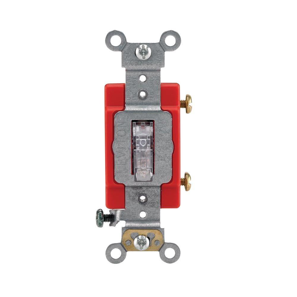 15/20 Amp Industrial Toggle Switch, White - Super Arbor