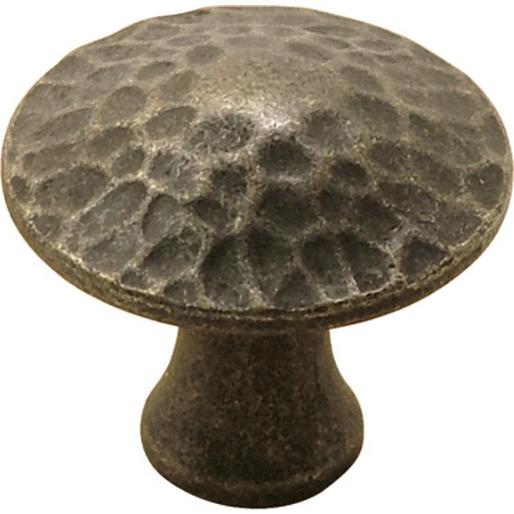 Craftsman 1-1/4 in. Black Iron Cabinet Knob - Super Arbor