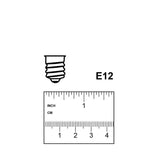 Feit Electric 25-Watt Equivalent T6 Candelabra Dimmable LED Clear Glass Vintage Light Bulb with Spiral Filament Soft White (12-Pack)