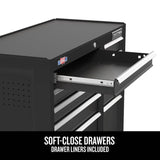 CRAFTSMAN 51.2-in L x 37.5-in H 8-Drawers Rolling Black Wood Work Bench