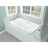 Universal Tubs Coral 5 ft. Rectangular Drop-in Whirlpool and Air Bath Tub, 59 x 32 in., White