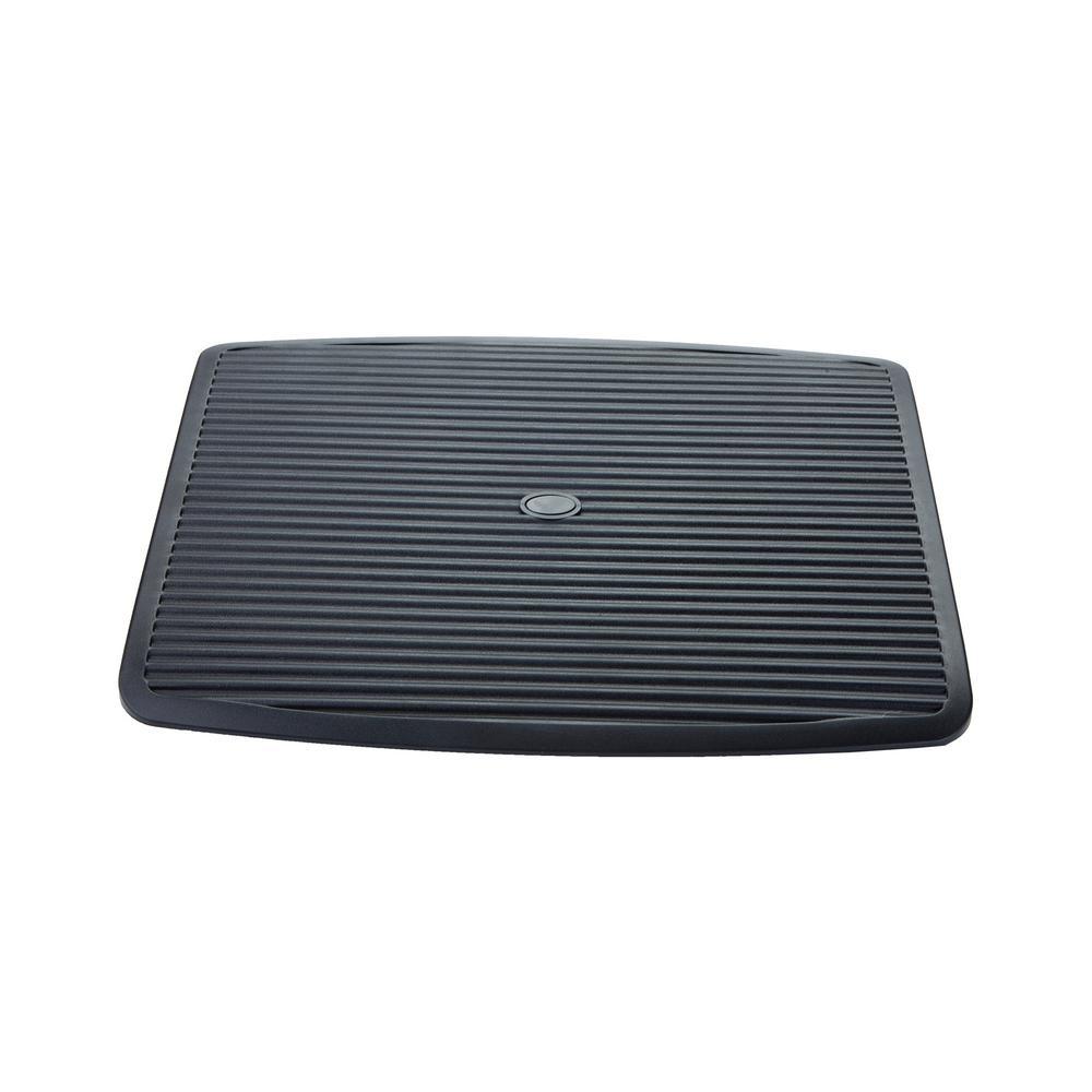 Black Adjustable Height Ergonomic Foot Rest - Super Arbor