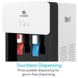 Countertop Self Cleaning Touchless Bottle less Water Cooler Dispenser, Hot/Cold Water, NSF/UL/Energy Star, White