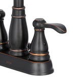 Porter 4 in. Centerset 2-Handle Bathroom Faucet in Oil Rubbed Bronze