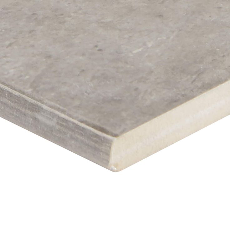 Mohawk ForeverStyle Gray Marble Porcelain Bullnose Trim Tile (3-in x 12-in)