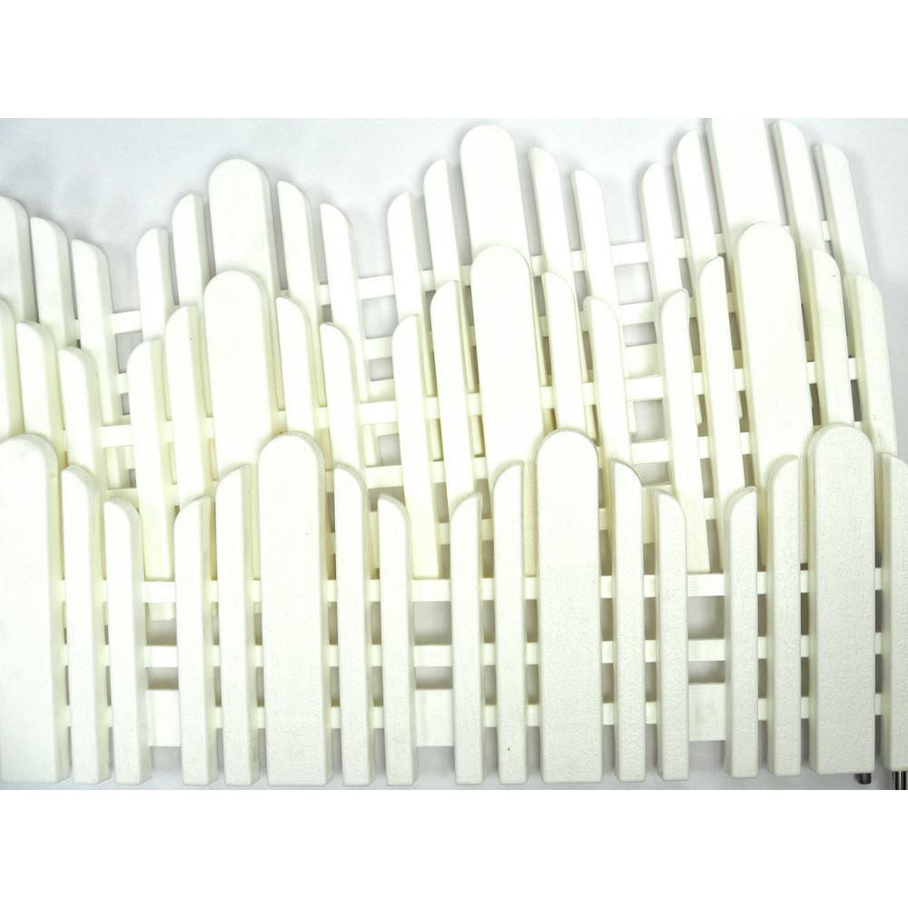 22 in. x 10 in. Plastic Adirondack Decorative Border Lawn Edging - Super Arbor