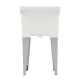 Utilatub 24 in. x 20 in. Structural Thermoplastic Floor-Mount Utility Tub in White - Super Arbor