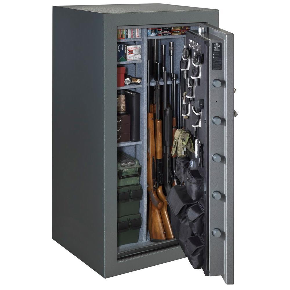 40-Gun Fire/Waterproof Safe with Electronic Lock and Door Storage - Super Arbor